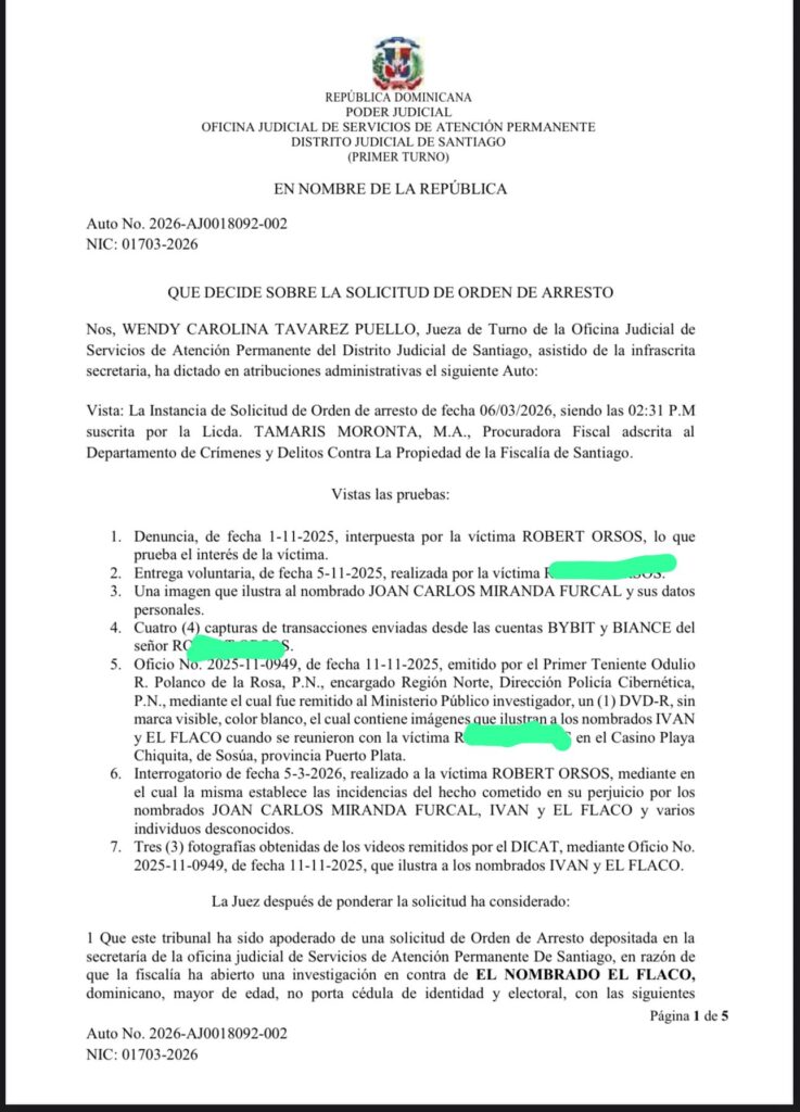Ordenan arresto por robo de criptomonedas en Santiago | 3 | Ordenan arresto por robo de criptomonedas en Santiago - Noticias de hoy en República Dominicana | De Último Minuto