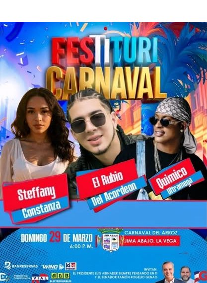 Festituricarnaval encenderá el fin de semana con tres grandes conciertos | 3 | Festituricarnaval encenderá el fin de semana con tres grandes conciertos - Noticias de hoy en República Dominicana | De Último Minuto