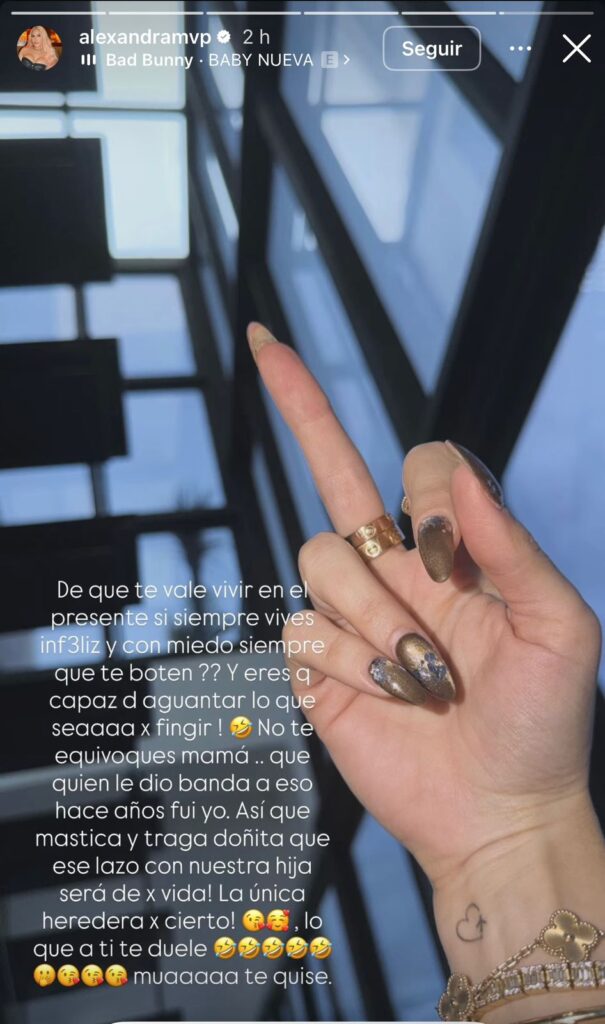 Alexandra MVP responde a Dalisa Alegría: “Mastica y traga doñita que ese lazo con nuestra hija será de por vida” | 2 | Alexandra MVP responde a Dalisa Alegría: “Mastica y traga doñita que ese lazo con nuestra hija será de por vida” - Noticias de hoy en República Dominicana | De Último Minuto