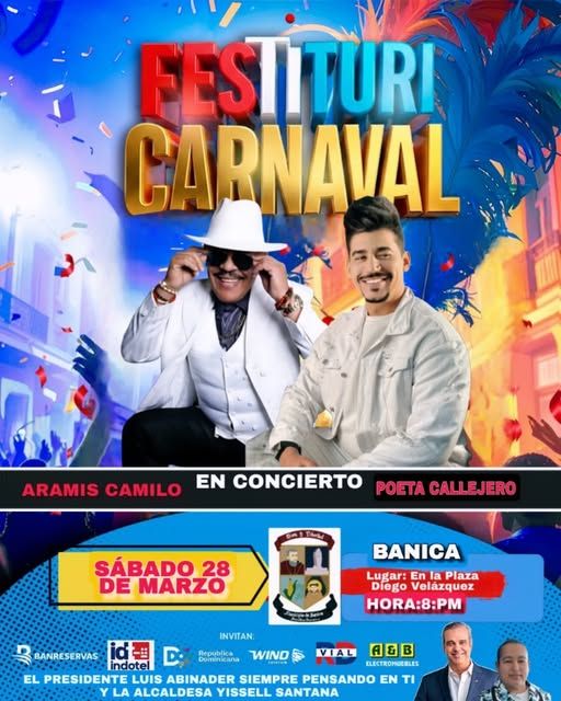 Festituricarnaval encenderá el fin de semana con tres grandes conciertos | 2 | Festituricarnaval encenderá el fin de semana con tres grandes conciertos - Noticias de hoy en República Dominicana | De Último Minuto