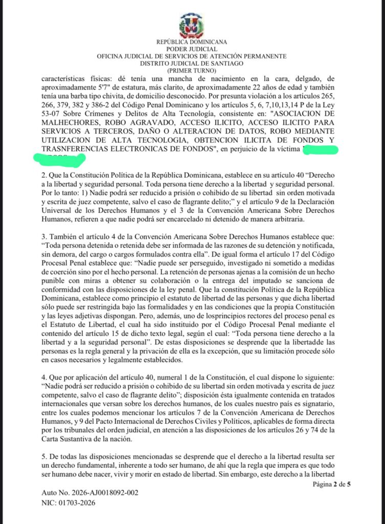 Ordenan arresto por robo de criptomonedas en Santiago | 2 | Ordenan arresto por robo de criptomonedas en Santiago - Noticias de hoy en República Dominicana | De Último Minuto
