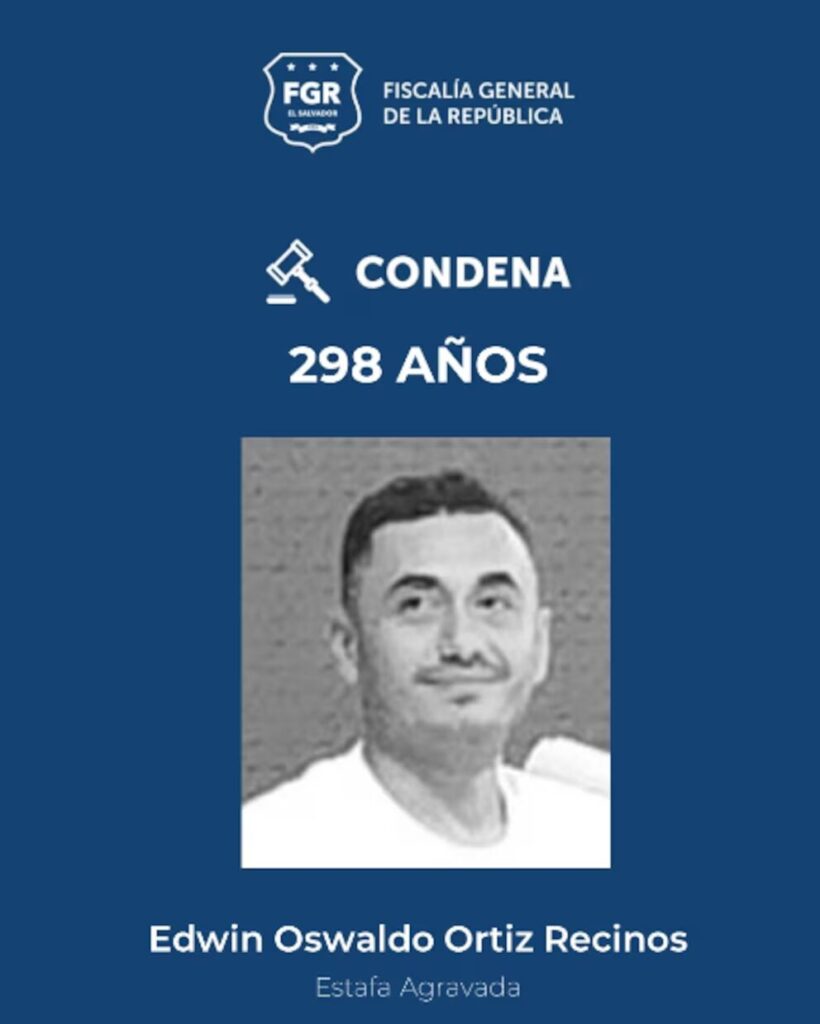 Condenan a más de 350 años de cárcel a hombre que estafó a más de 700 personas en El Salvador - Noticias de hoy en República Dominicana | De Último Minuto