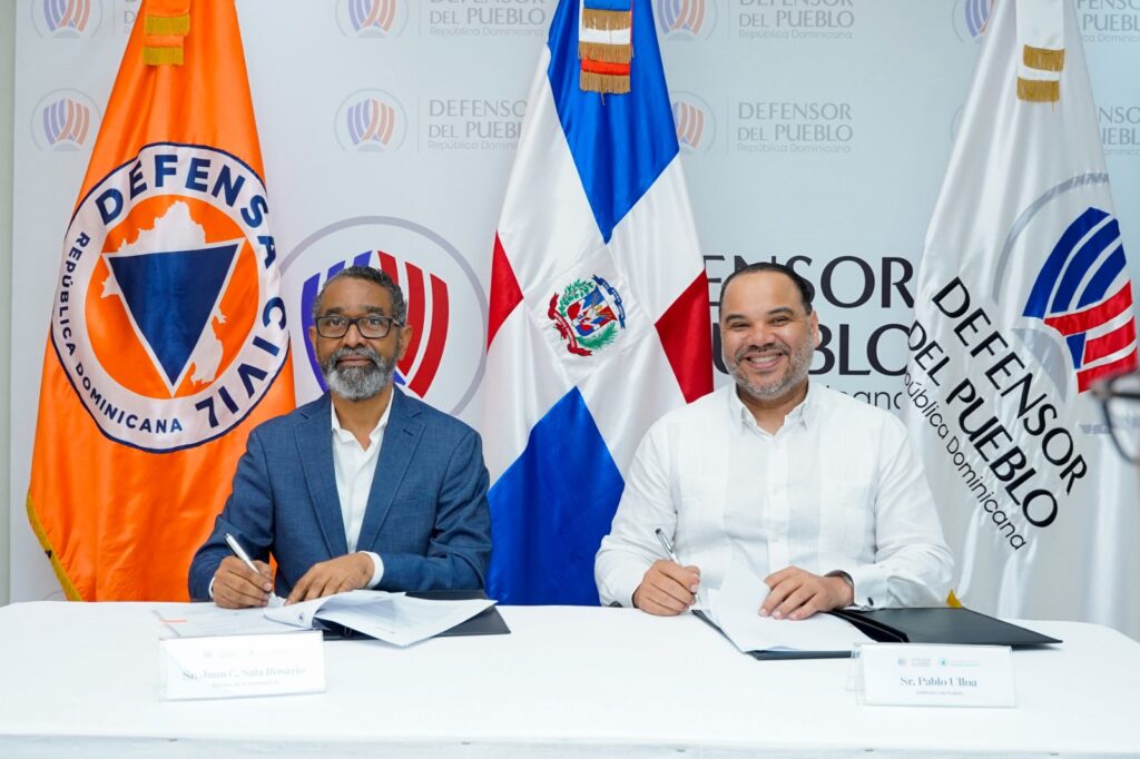 Defensor del Pueblo y Defensa Civil firman acuerdo para fortalecer protección de derechos humanos en emergencias - Noticias de hoy en República Dominicana | De Último Minuto