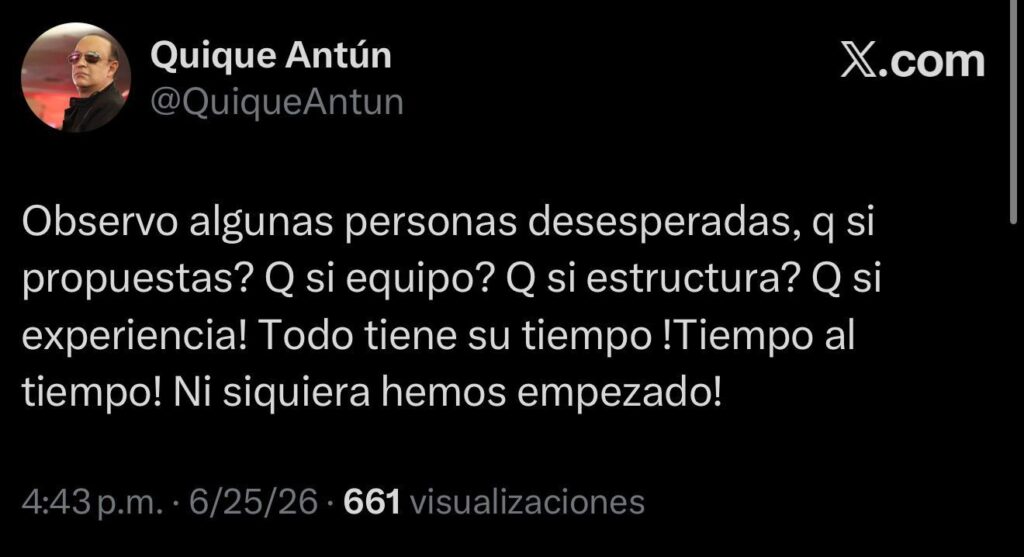 Quique Antún pide paciencia ante cuestionamientos sobre el PRSC: "Ni siquiera hemos empezado" | 1 | Quique Antún pide paciencia ante cuestionamientos sobre el PRSC: "Ni siquiera hemos empezado" - Noticias de hoy en República Dominicana | De Último Minuto