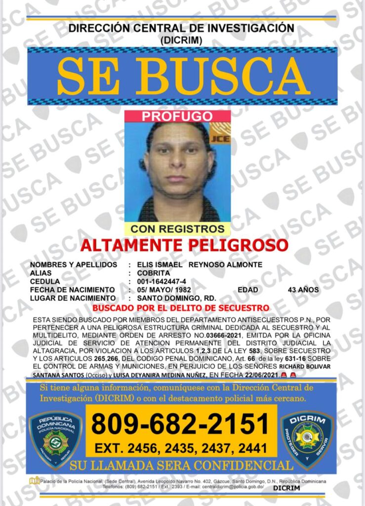 Policía Nacional activa búsqueda de ocho prófugos requeridos por distintos casos de rapto - Noticias de hoy en República Dominicana | De Último Minuto