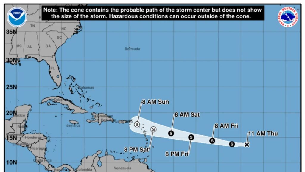 Tormenta tropical Dolly avanza hacia el Caribe y amenaza con fuertes lluvias