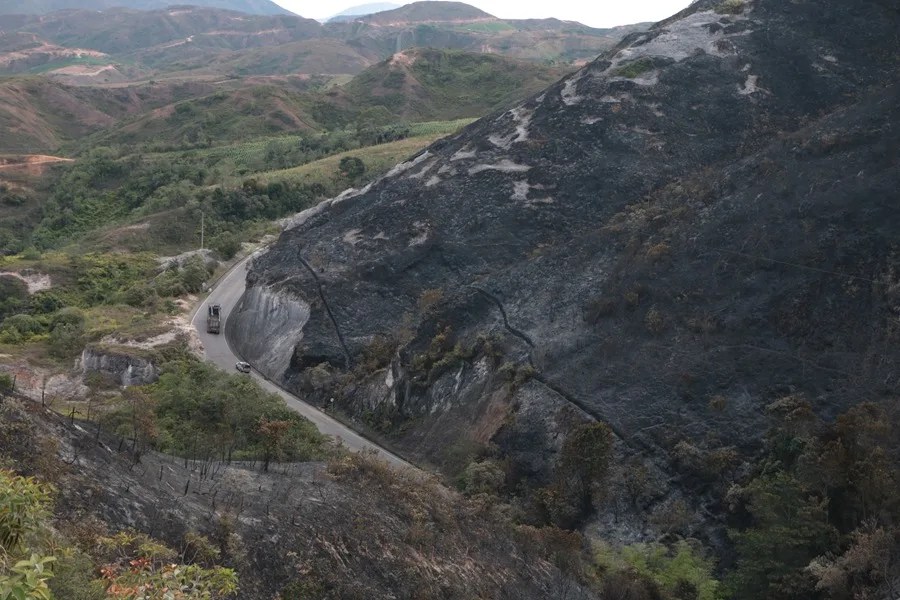 Incendio Colombia