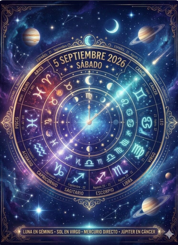 Horóscopo del 5 de septiembre de 2026: descubre qué dicen los astros