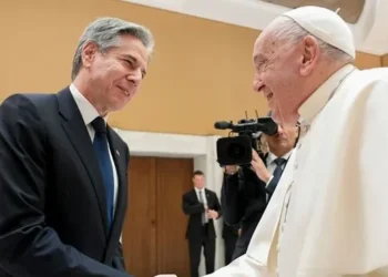 Papa Francisco recibe al secretario de Estado estadounidense, Anthony Blinken