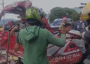 Muere aplastado hombre en accidente de tránsito en la autopista Joaquín Balaguer en Santiago