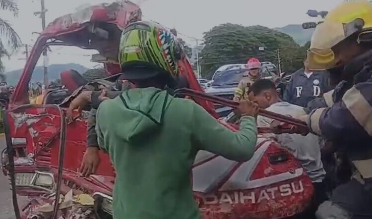 Muere aplastado hombre en accidente de tránsito en la autopista Joaquín Balaguer en Santiago