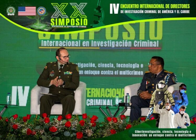 Comisión de la Policía Nacional participa en el XX Simposio Internacional en Investigación Criminal en Colombia