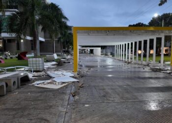 Persisten escombros en la Plaza de la Cultura a una semana de clausura de la FILSD 2024