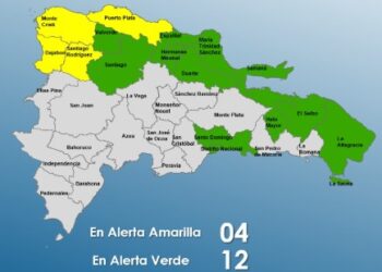 COE activa alertas amarilla y verde en 16 provincias