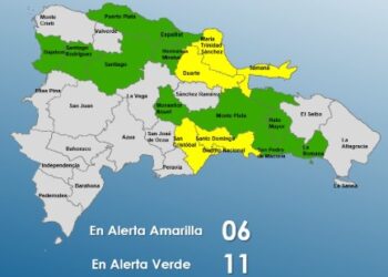 COE incrementa provincias en alerta por vaguada