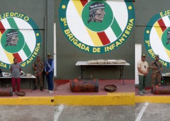 Ejército ocupa 10 pacas de marihuana dentro de dos tanques de gas en San Juan