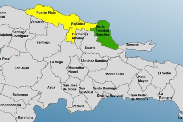 COE mantiene 2 provincias en alerta amarilla y 1 en verde por vaguada