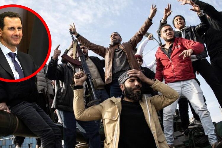 Rebeldes anuncian en la televisión siria la caída de Al Asad y la liberación de los presos