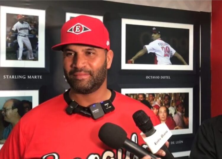 Albert Pujols: «No tengo presión, si el dueño del Escogido me bota, me voy a mi casa tranquilo»