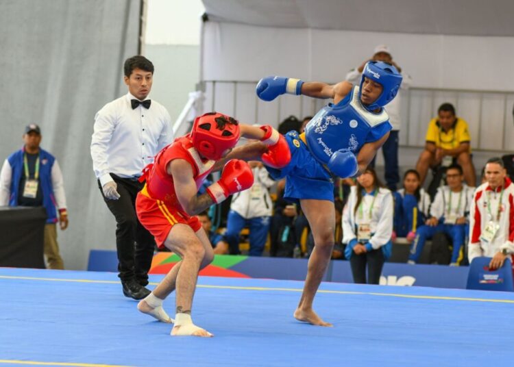 Custodio y Tavera aseguran plata en wushu Bolivarianos Bicentenario