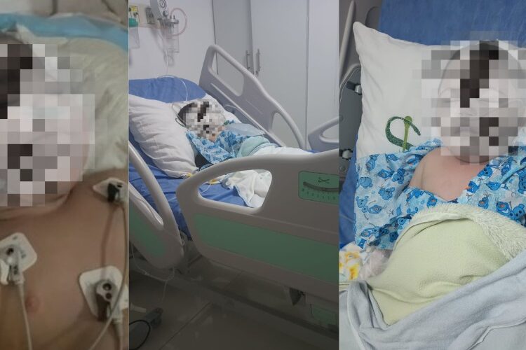Madre de trillizos solicita ayuda económica para cubrir gastos médicos de su hijo en cuidados intensivos