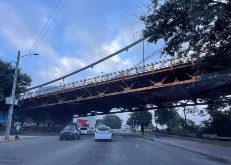 Hombre sobrevive tras lanzarse de un puente en Santiago