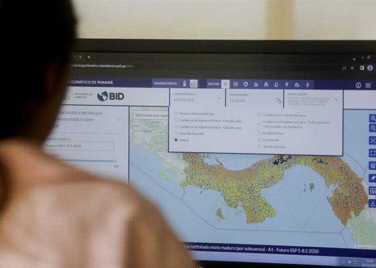 Panamá lanza un «atlas interactivo» para prepararse ante consecuencias de crisis climática
