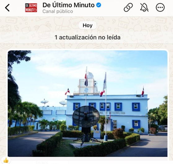 De Último Minuto se convierte en el segundo medio dominicano en tener verificado canal de WhatsApp 1 De Último Minuto se convierte en el segundo medio dominicano en tener verificado canal de WhatsApp | De Último Minuto