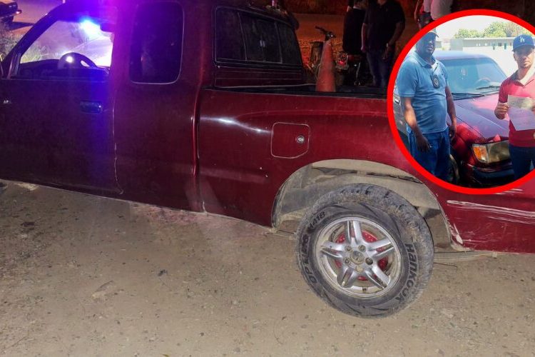 Ejército recupera y entrega a su propietario camioneta robada en Valverde