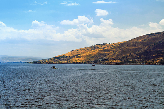 Mar de Galilea en Israel