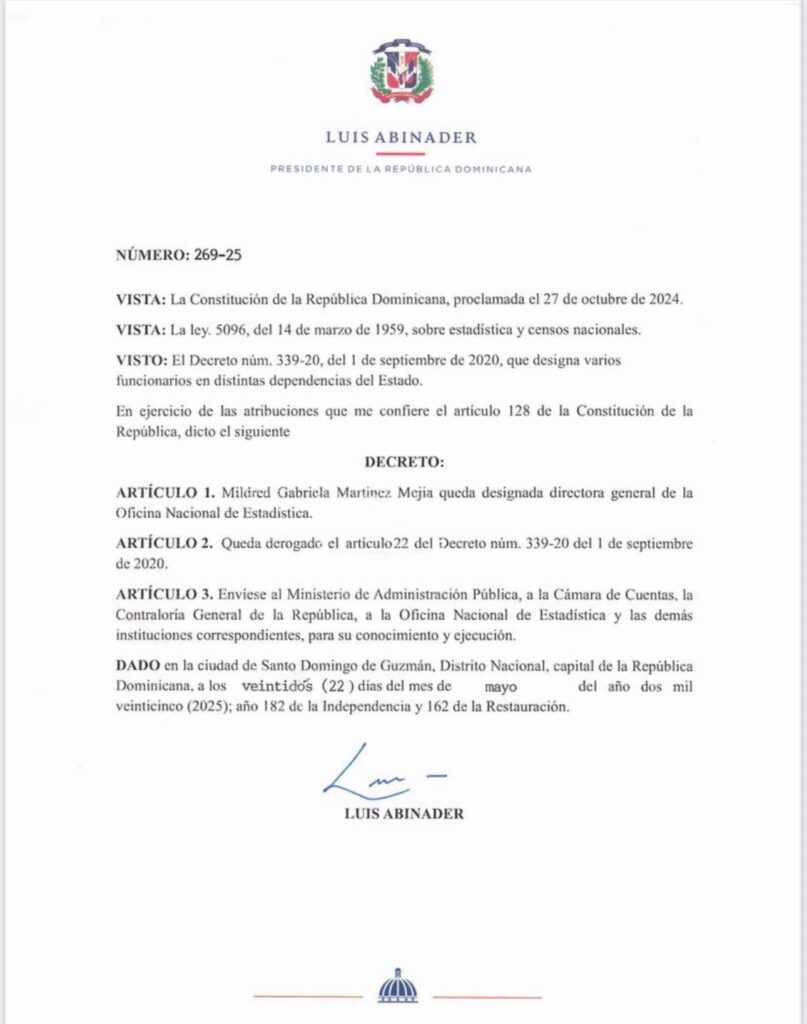 Mildred Martínez sustituye a Miosotis Rivas como nueva directora de la ONE | De Último Minuto