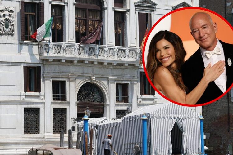 Jeff Bezos y Lauren Sánchez llegan a Venecia para su lujosa boda