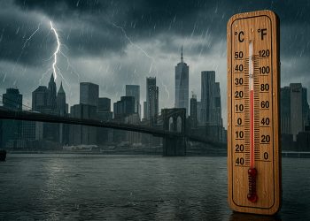 Pronóstico del tiempo en Nueva York hoy 10 de julio: jornada nublada con tormentas eléctricas intermitentes