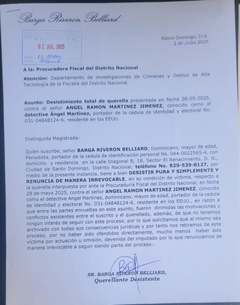 MP recibe solicitud de archivo definitivo en caso de querella contra Ángel Martínez | 2 | MP recibe solicitud de archivo definitivo en caso de querella contra Ángel Martínez - Noticias de hoy en República Dominicana | De Último Minuto