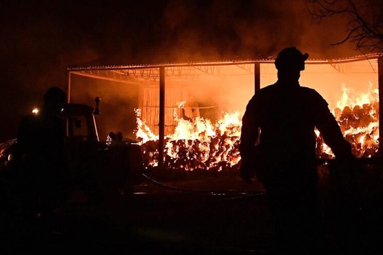 Más de 300 bomberos siguen luchando contra el incendio en el sur de Grecia