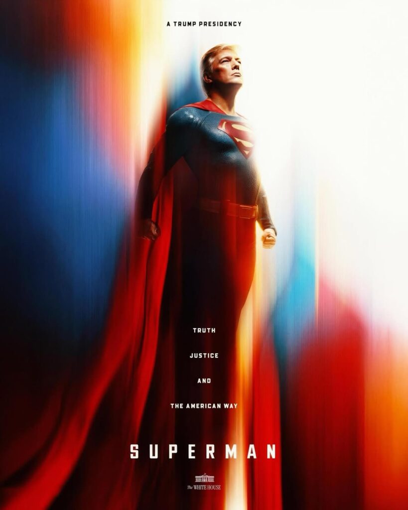 Símbolo de la esperanza: Casa Blanca publica imagen de Trump como "Superman" - Noticias de hoy en República Dominicana | De Último Minuto