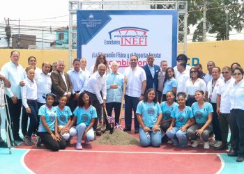 INEFI inicia techado en escuela San Vicente de Paúl de Los Mina
