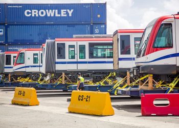 OPRET incluye nuevos trenes de seis vagones en las líneas 1 y 2 del Metro de Santo Domingo