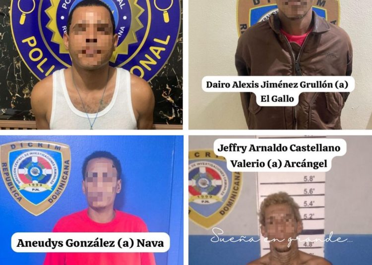 Arrestan a “El Gallo”, “Miguel”, “Nava” y “Arcángel” por robos cometidos en hechos separados en Santiago