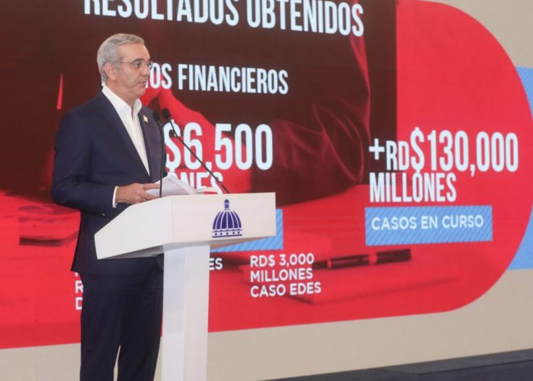 Gobierno recupera RD$6,500 millones y rastrea RD$130 mil millones más en casos de corrupción