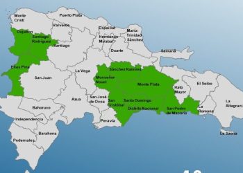 COE eleva a diez las provincias en alerta verde por lluvias