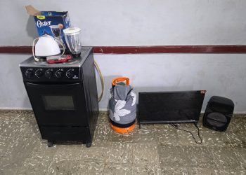 Policía recupera electrodomésticos robados en Monte Plata