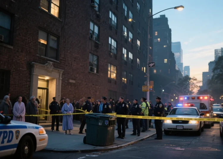 Infante hallada en contenedor genera conmoción en complejo residencial de Manhattan