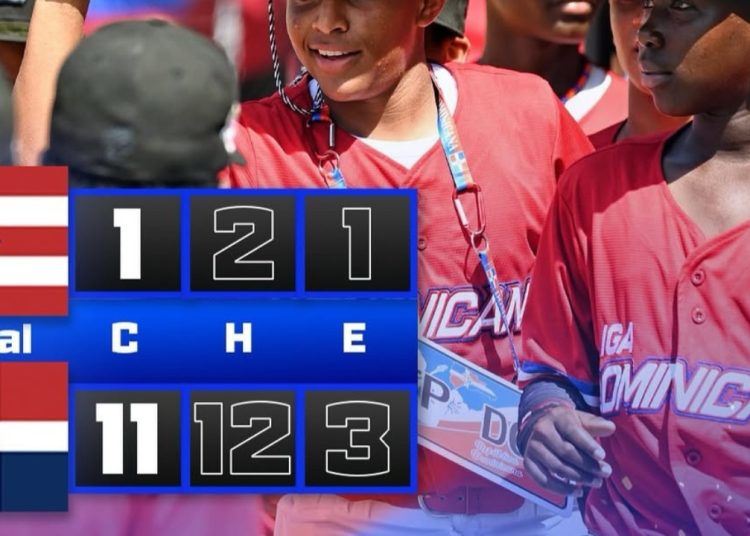 Dominicana arrolla 11‑1 a Puerto Rico en la Serie del Caribe Kids