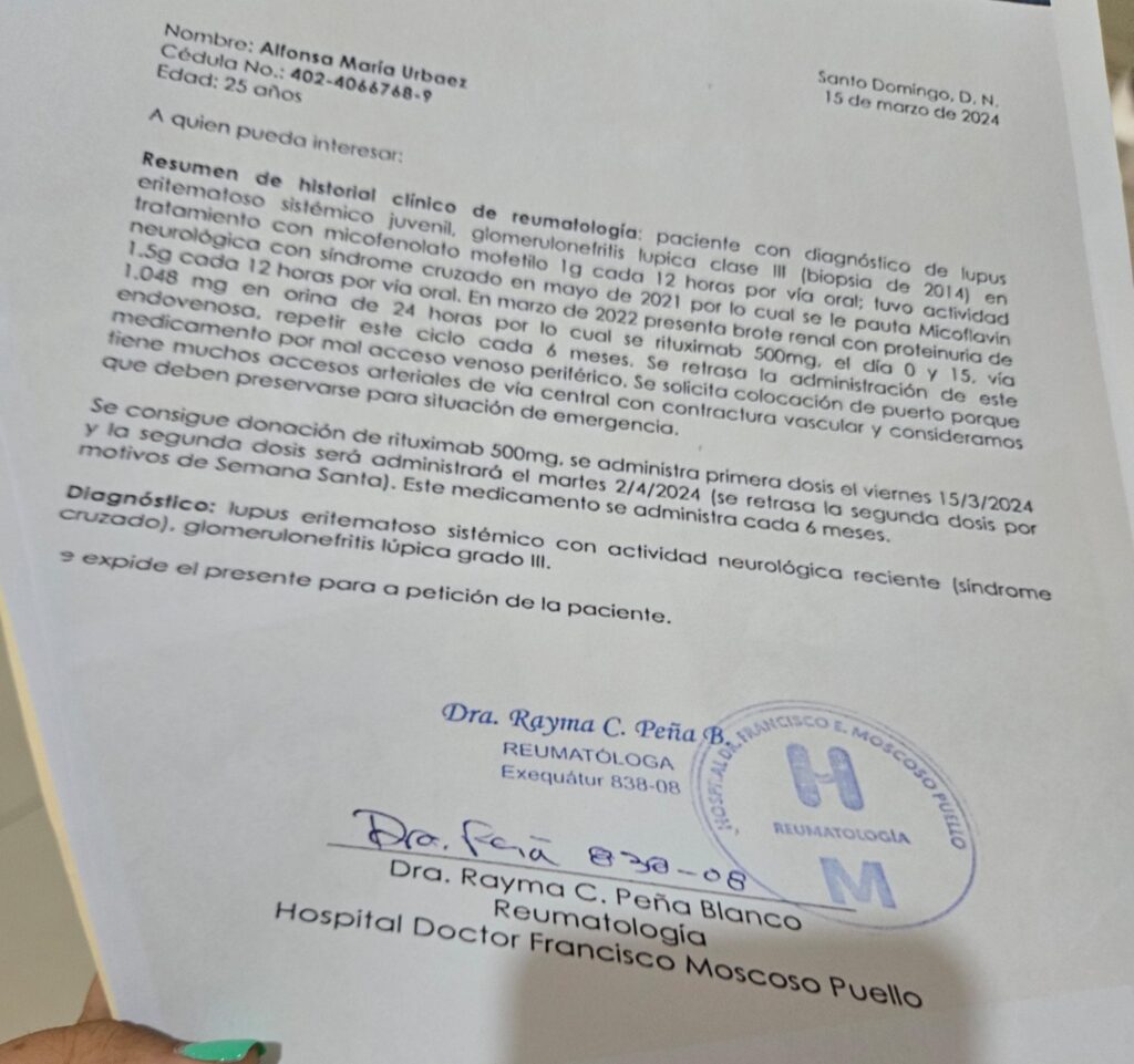 Joven con lupus pide ayuda para continuar su tratamiento | 3 | Joven con lupus pide ayuda para continuar su tratamiento - Noticias de hoy en República Dominicana | De Último Minuto