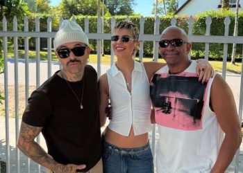 Sergio George, Annasofia y Mike Bahía juntos en “Gracias”