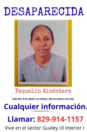 Familiares buscan a mujer desaparecida en Gualey; piden ayuda a las autoridad - Noticias de hoy en República Dominicana | De Último Minuto