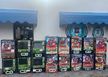 Policía Nacional incauta 30 máquinas tragamonedas en San Cristóbal