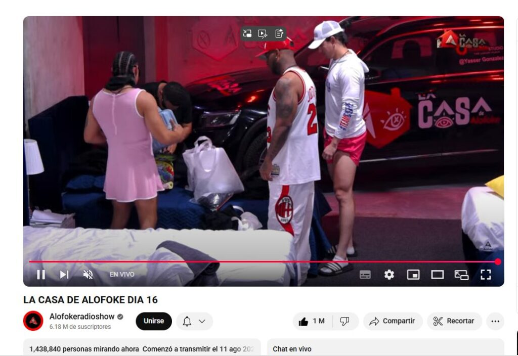 La Casa de Alofoke alcanza 1.4 millones de dispositivos conectados en su día 16 de transmisión - Noticias de hoy en República Dominicana | De Último Minuto
