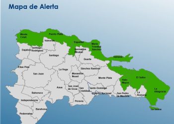 COE emite alerta verde para ocho provincias por efectos indirectos de huracán Erin